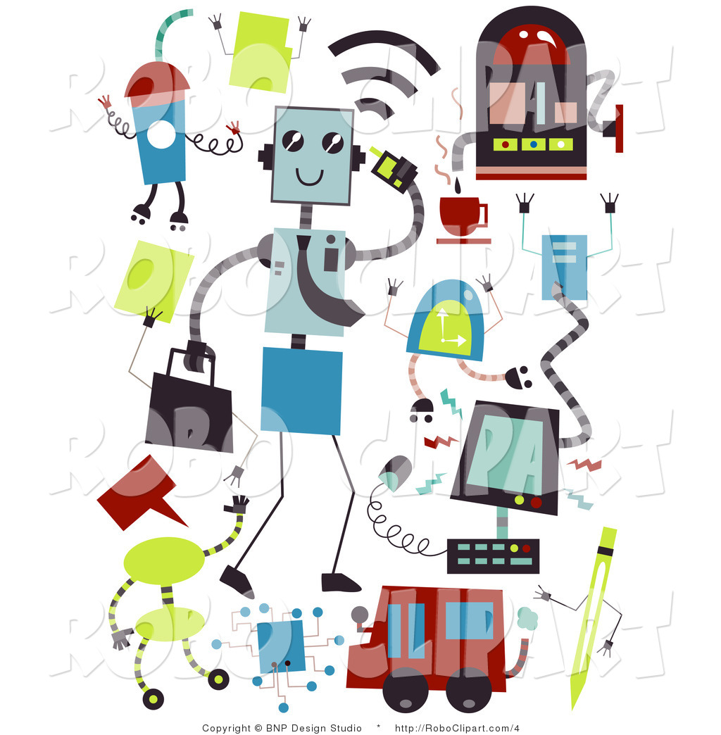 Clip Art Of Technology And Robots By Bnp Design Studio    4