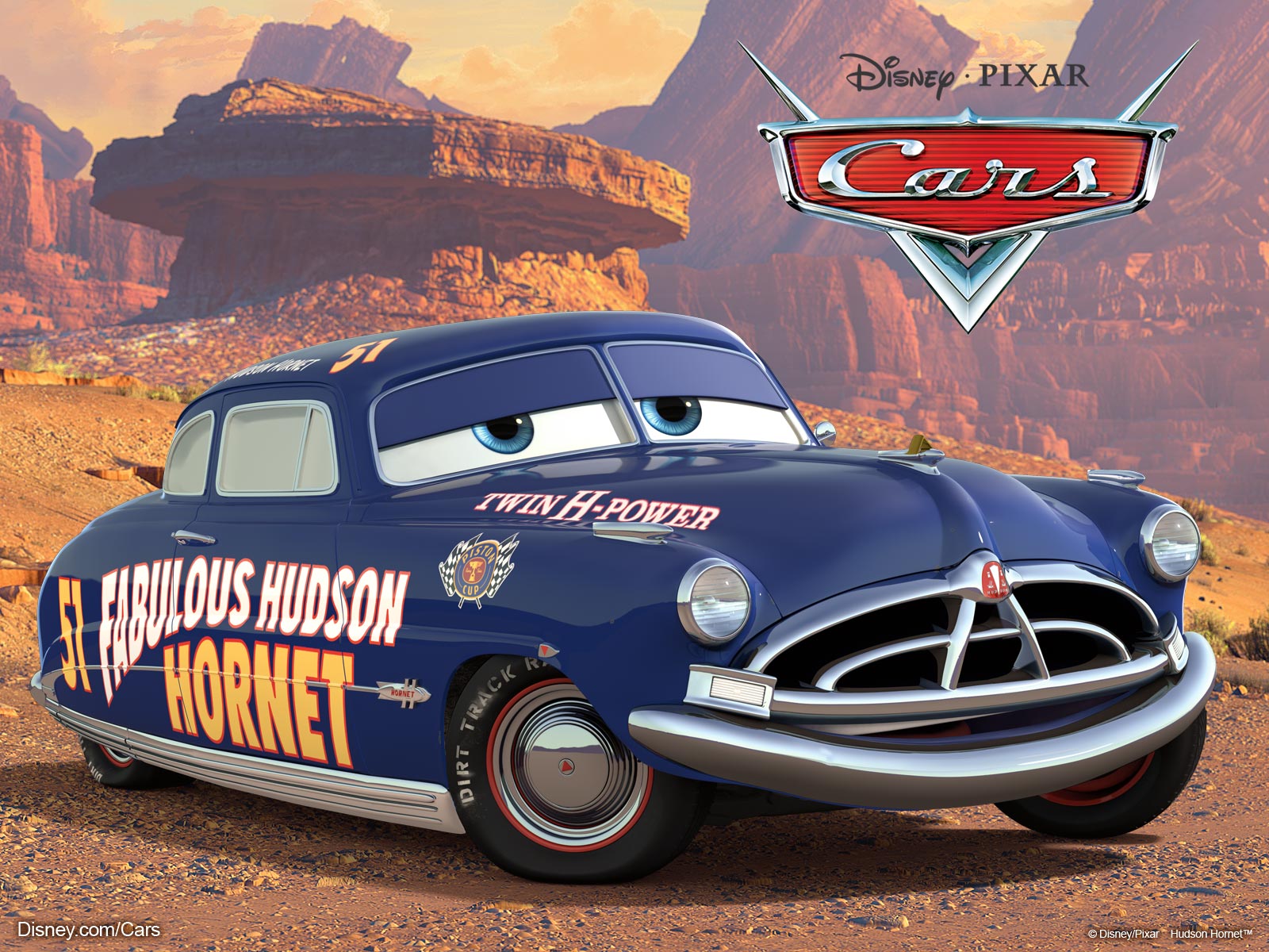 Doc Hudson Race Car From Pixar Cars Movie Wallpaper   Click Picture