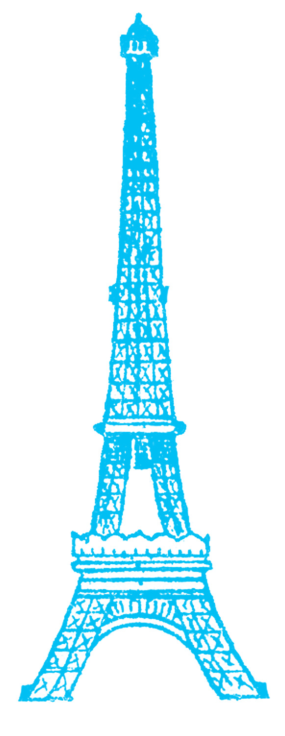 Eiffel Tower Picture   Vintage Line Drawing   The Graphics Fairy