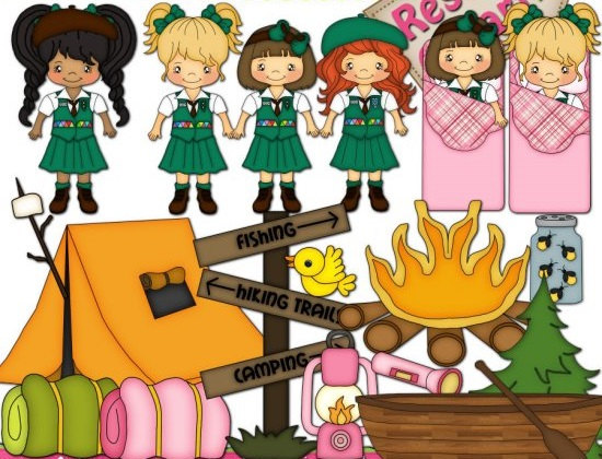 Girl Scout Camping Clipart Clipart   Lil Girl Scouts