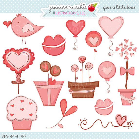 Love Cute Valentine Clipart Commercial Use Ok Valentine Graphics Cute    