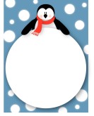 Penguin Border Clip Art Penguin Snowball Background