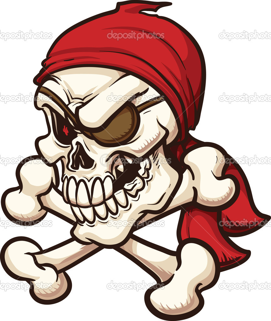 Pirate Skull   Stock Vector   Memoangeles  21630139