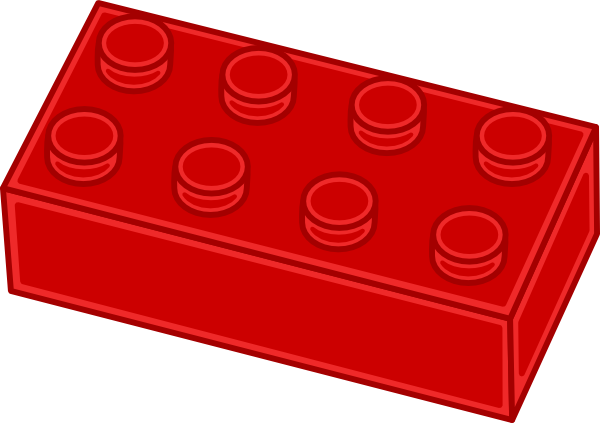 Red Lego Brick Clip Art At Clker Com   Vector Clip Art Online Royalty