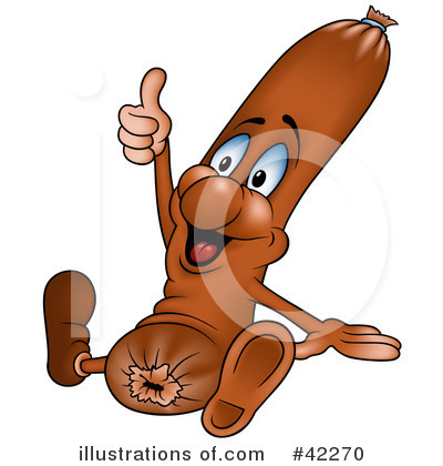 Sausage Clipart  42270   Illustration By Dero