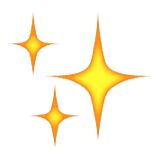 Sparkle Stars Emoji   Emojis   Pinterest