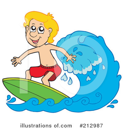 Surfing Clipart  212987   Illustration By Visekart