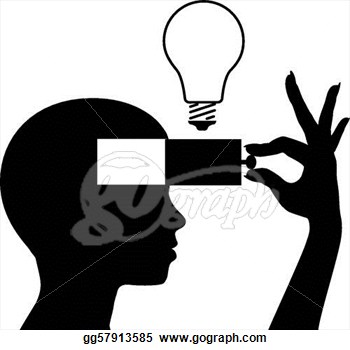 Vector Illustration   Open A Mind To Learn New Idea Education  Stock