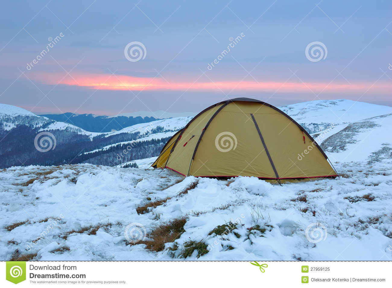 Winter Camping Royalty Free Stock Photo   Image  27959125