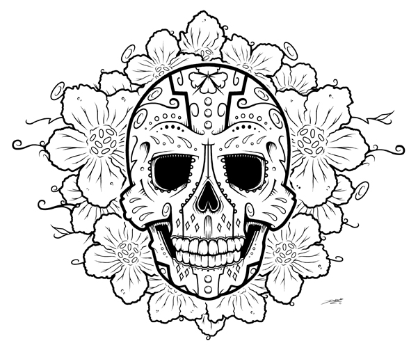 14 Sugar Skull Drawings Free Cliparts That You Can Download To You    