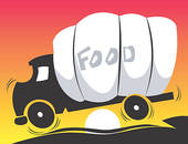 Blank Food Truck Drawing Clipart Of Food Truck Cartoon K14495895