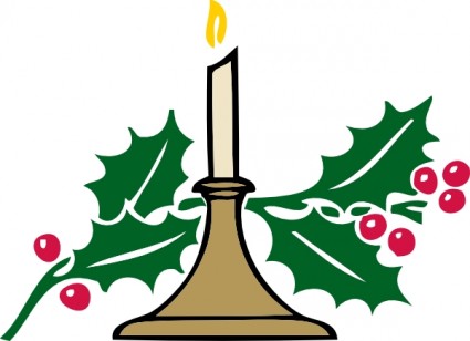 Christmas Candle Clip Art Free Vector In Open Office Drawing Svg    