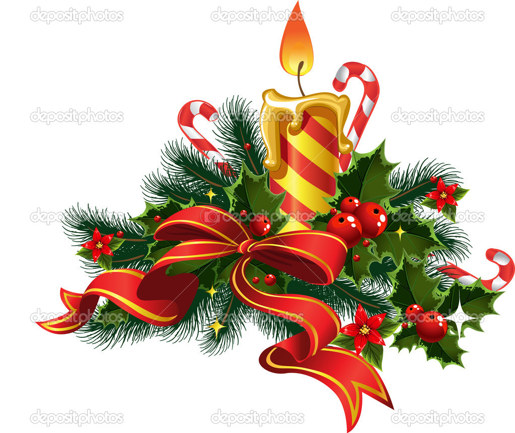 Christmas Candle Light   Stock Vector   Yadviga  1452535