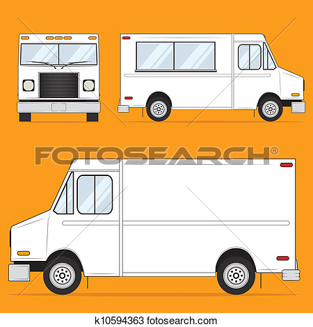 Clipart   Food Truck Blank  Fotosearch   Search Clip Art Illustration