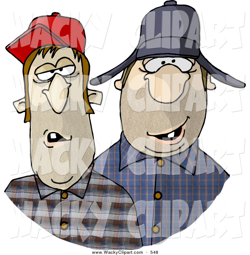 Clipart Of Southern Redneck Men With Missing Teeth By Dennis Cox 548