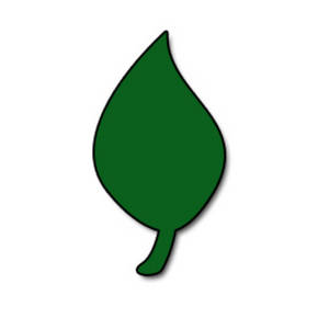 Clipart Picture Of Single Leaf  This Is A Graphic Of A Single Rounded