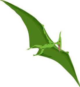 Flying Green Dinosaur Clip Art At Clker Com   Vector Clip Art Online