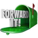 Forward It 3d Words Mailbox Message Send Deliver Communication Royalty