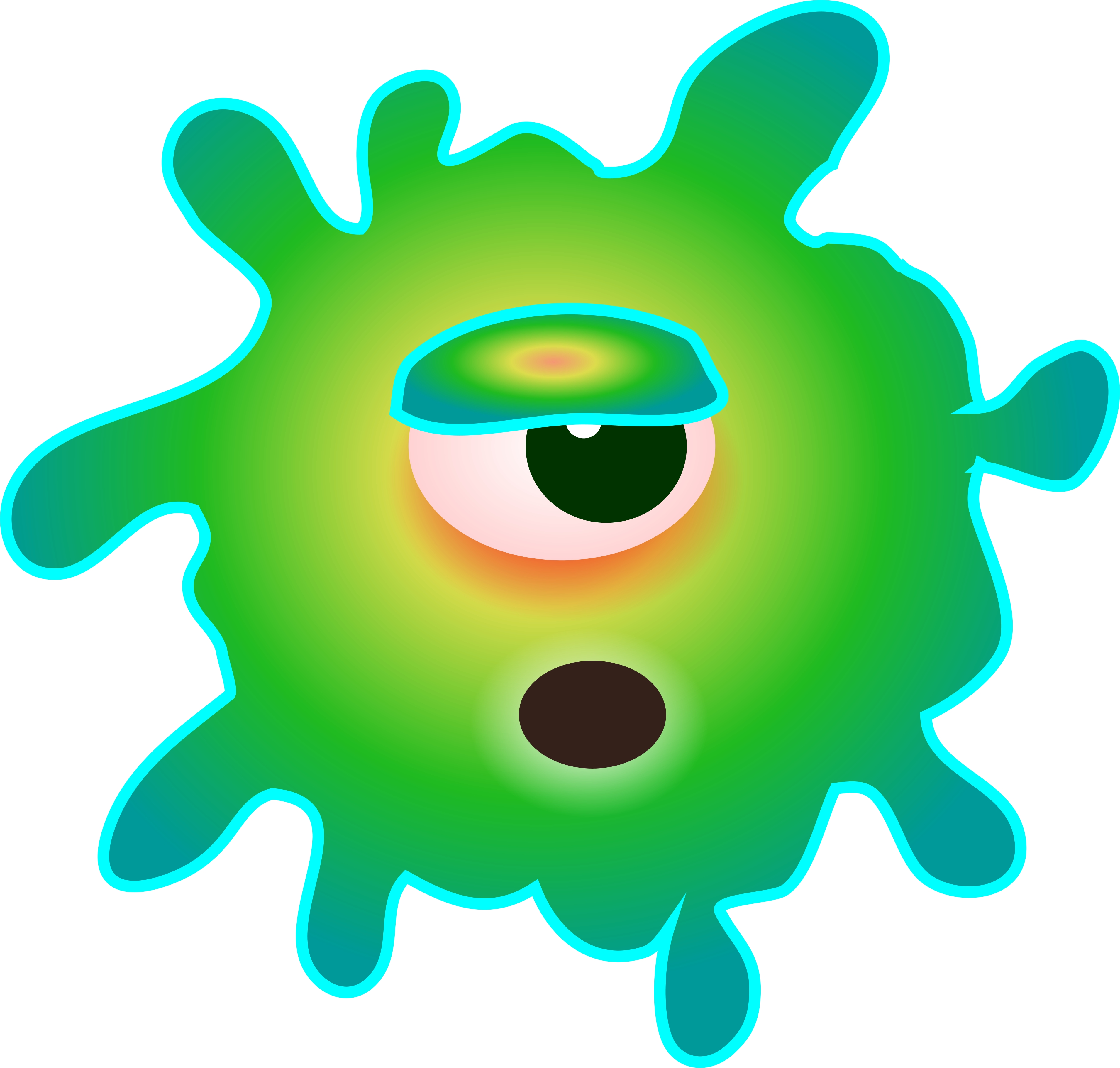 Germs And Bacteria Clipart Germ Virus Image   Vector Clip