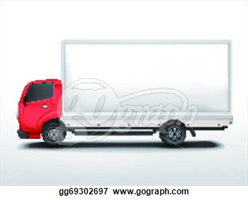 Illustration   Blank Delivery Truck  Eps Clipart Gg69302697   Gograph