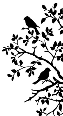 Magenta Stamps   Crafty Individuals   Birds On Branch Silhouette