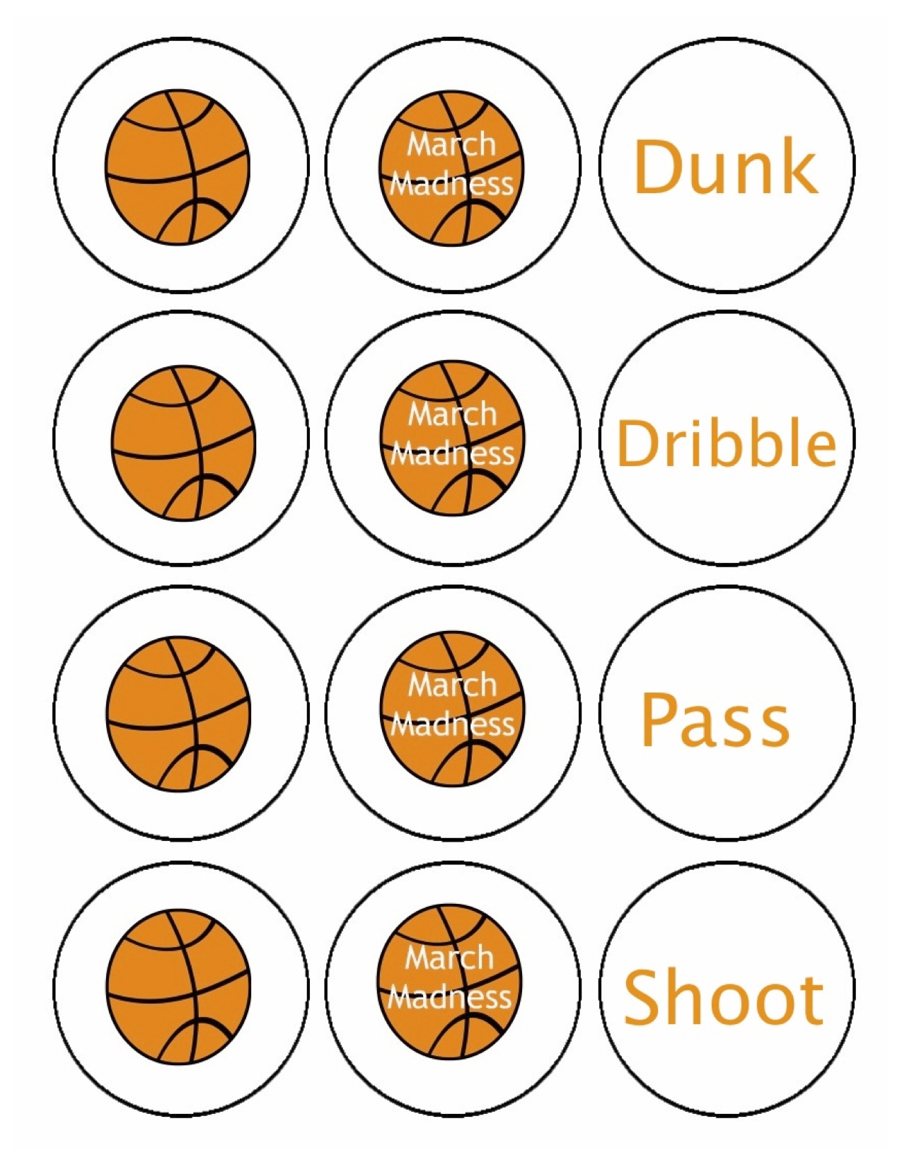 March Madness Free Printables  Creative Party Themes