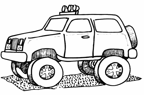 Monster Truck Coloring Pages   Learn To Coloring