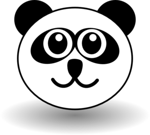 Panda Face Clip Art At Clker Com   Vector Clip Art Online Royalty