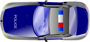 Police Car Top View Clip Art At Clker Com   Vector Clip Art Online