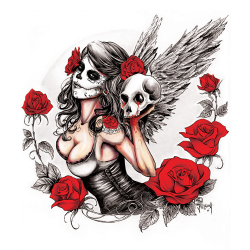 Skull Roses Ii    By Jadedice On Deviantart