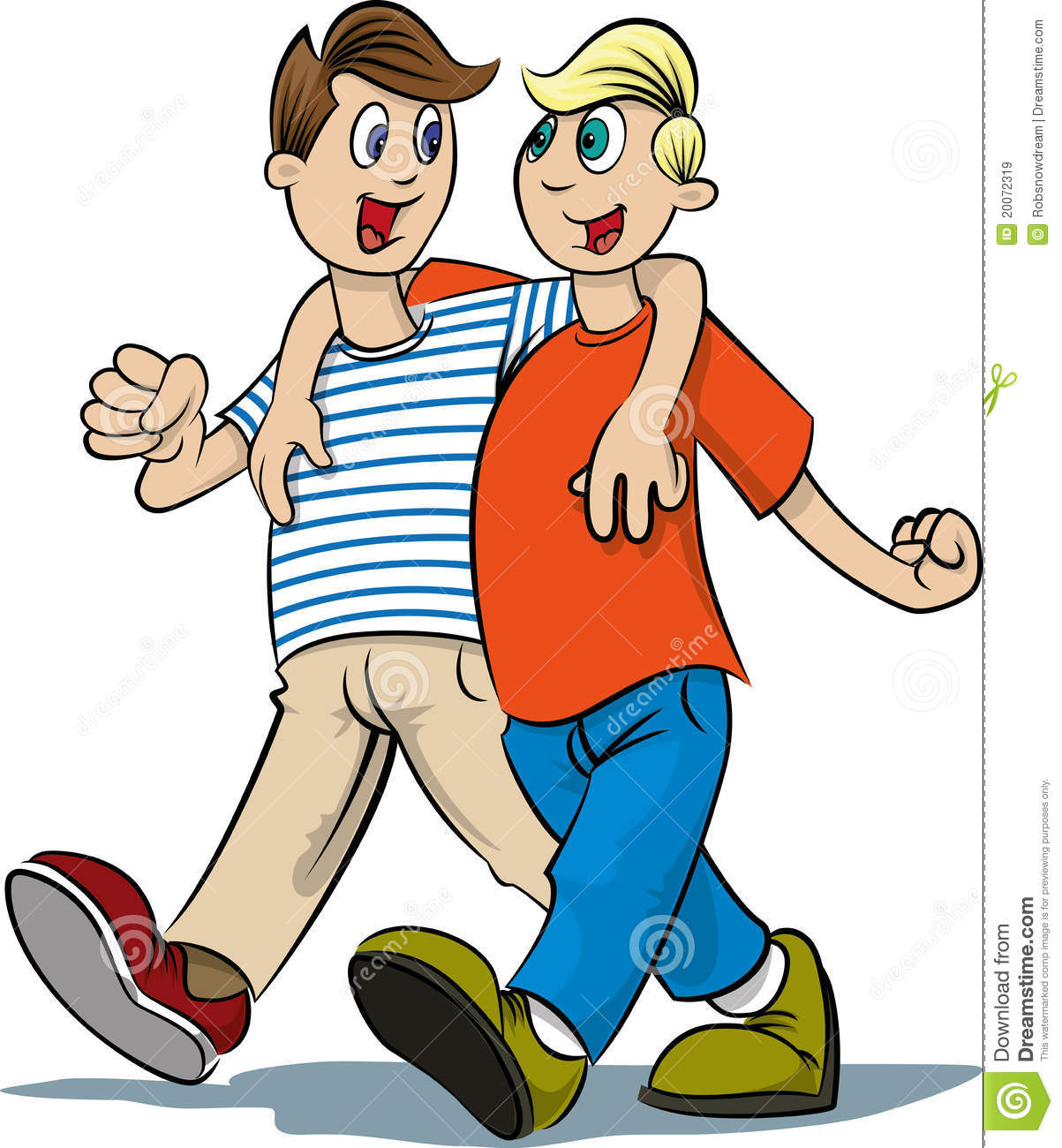 Two Boys Walking Royalty Free Stock Images   Image  20072319
