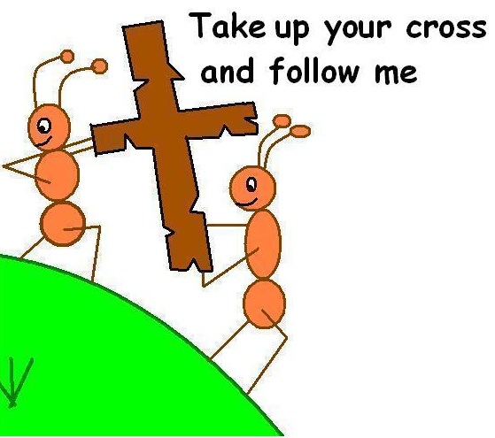 Ant Clipart Take Up Your Cross And Follow Me Clipart Clipart