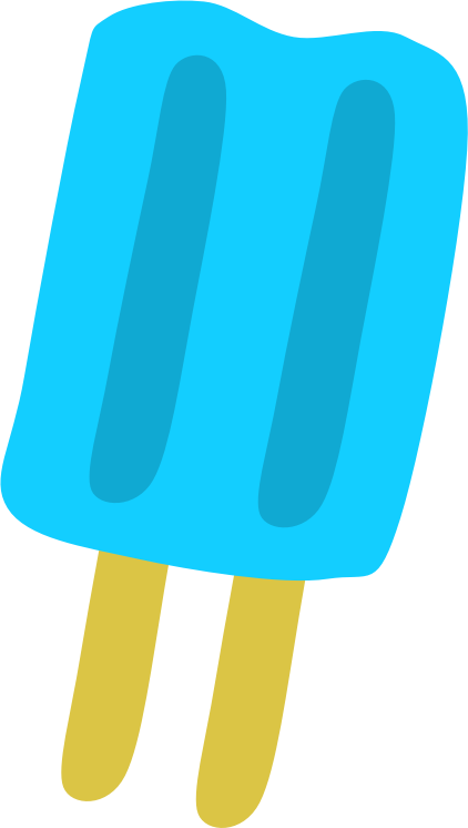 Blue Popsicle By Scout   A Clipart Of An Blue Popsicle 