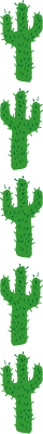 Cactus Border Vertical Divider
