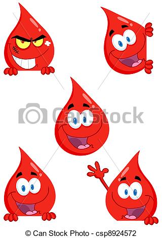 Cartoon Blood Drop