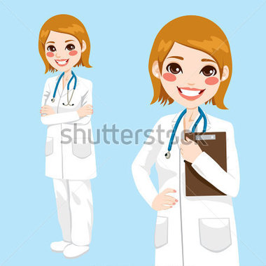     Confident Woman Doctor Smiling Holding Clipboard And With Arms Crossed
