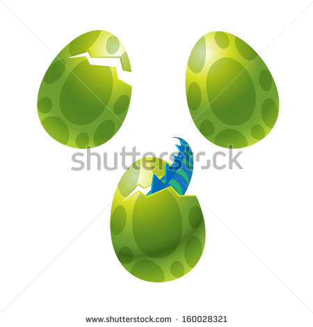 Dinosaur Egg Hatch Clipart