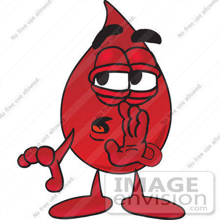 Droplet Mascot Cartoon Character Whispering And Gossiping By Toons4biz