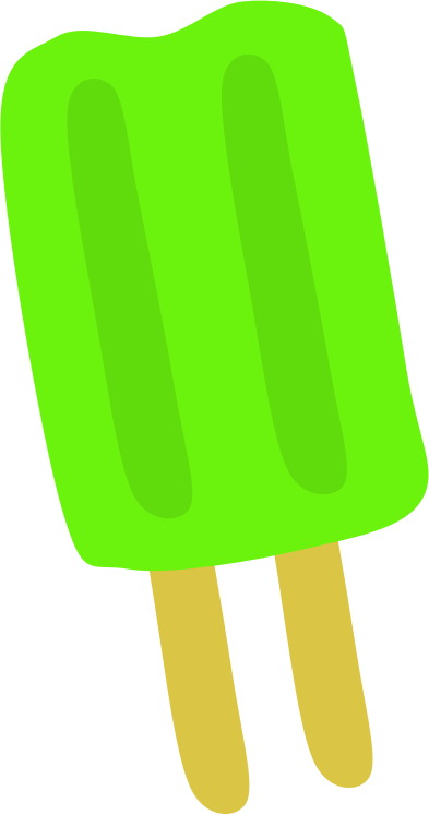 Green Popsicle By Scout   A Clipart Of A Green Popsicle 