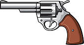 Handgun Clip Art Vector Graphics  1070 Handgun Eps Clipart Vector And    