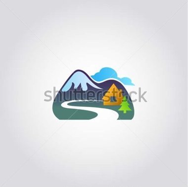 House   Chalet Sign Tourism Icon Vector Illustration Design Element