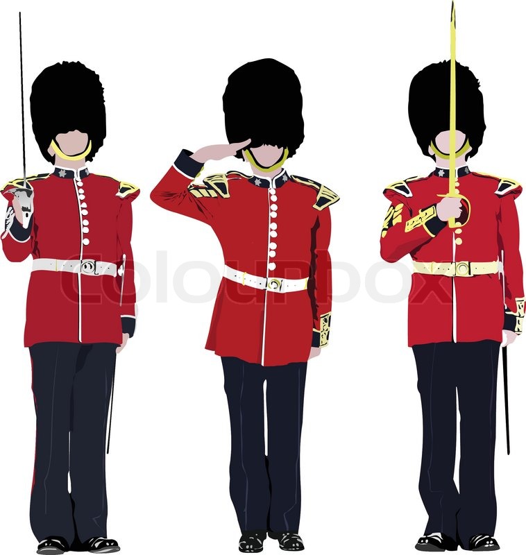 London Guards Cartoon