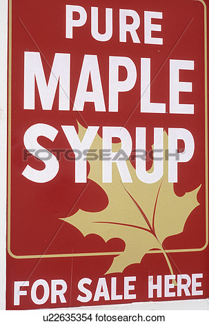 Maple Syrup Sign Vt Vermont A Red And White Maple Syrup For Sale    