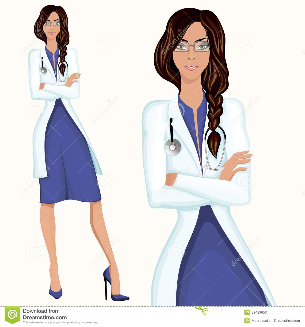 Medical Professional Attractive Young Doctor Assistant Employee