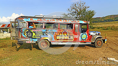 Passengers On A Jeepney A Colorful And Vibrant Vehicle That Is