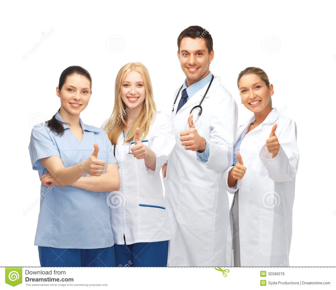 Professional Young Team Or Group Of Doctors Royalty Free Stock Image