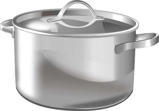 Silver Pot    Household Kitchen Pots Pans Large Silver Pot Png Html