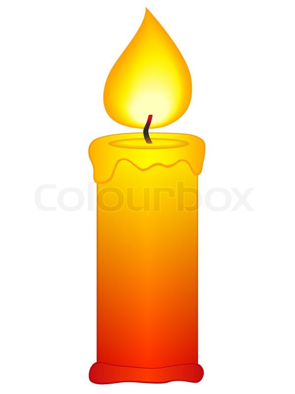 Stock Vector Of  Candle Icon On A White Background