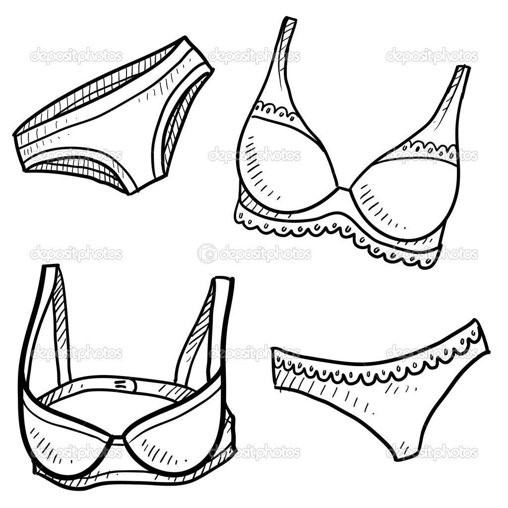 Underwear Sketch   Stock Vector   Lhfgraphics  13922416