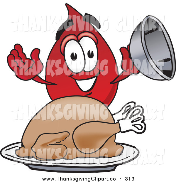 Vector Clip Art Of A Hungry Blood Drop Mascot Cartoon Character